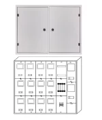 Duvar Tipi Sıva Üstü 12 Monofaze + 2 Trifaze Sayaç Panosu